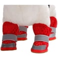 thumbnail image 3 of Zapatos deportivos botas duraderas para perros, botines transpirables Protector de pata de malla botas reflectantes de suela suave zapatos para perros pequeños, 3 of 4