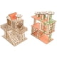 thumbnail image 1 of 2 plataformas para casa de hámster, villa creativa para mascotas, exquisito escondite de madera para hámster., 1 of 8