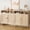 Natural Oak, variant on Sideboard Buffet Storage Cabinet, Rattan Kitchen Cabinet with 2 Doors/Shelf, Accent Modern Dining Living Room Entry Hallway Coffee Bar Furniture for Home Decor,36''H