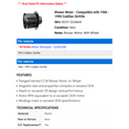 thumbnail image 2 of Blower Motor - Compatible with 1986 - 1990 Cadillac DeVille 1987 1988 1989, 2 of 2