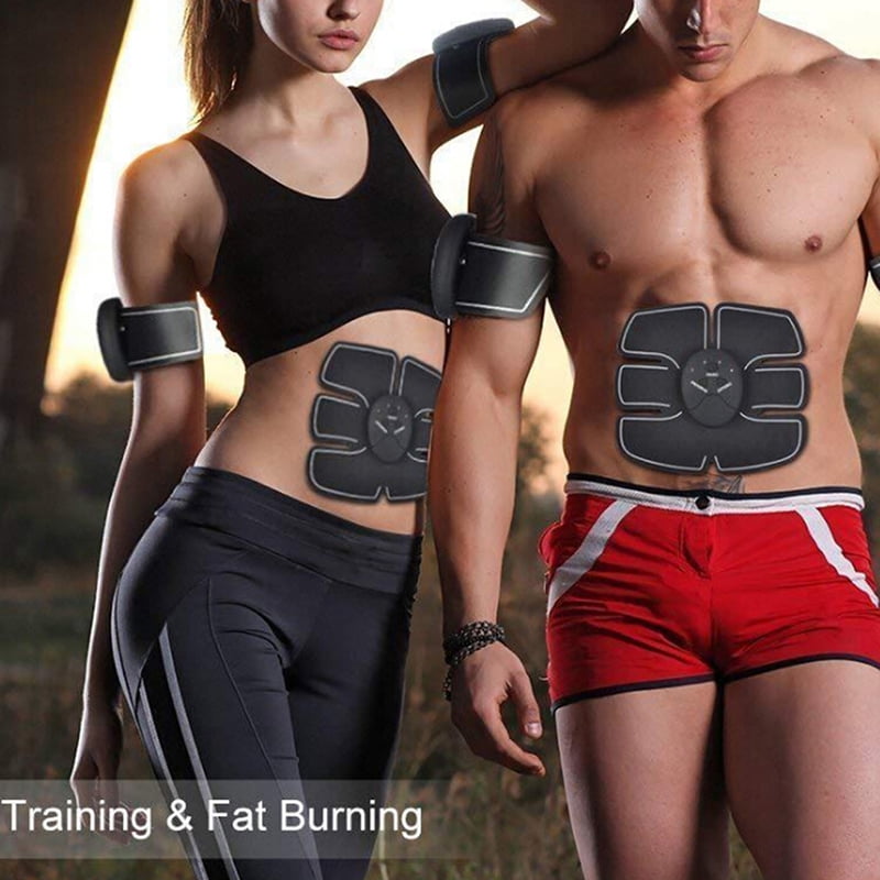 Smart Abs Stimulator Abdominal Muscle Training Pad Ems Body Fit Slimming'Trai IJ 