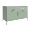 thumbnail image 3 of RealRooms Shadwick 2 Door Wide Metal Locker Accent Storage Cabinet, Pale Green, 3 of 9