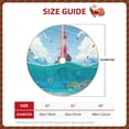 thumbnail image 4 of Kll Lighthouse Sea Port Christmas Tree Skirt 30",Party Decorations Farmhouse For Christmas Decorations Holiday Party, 4 of 8