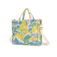 thumbnail image 7 of FORMRS Womens Corduroy Tote Bag Crossbody Shoulder Handbag with Pocket, Yellow Mountains, 7 of 7