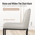 thumbnail image 5 of MF Studio 24" Counter Height Bar Stool with Back Set of 4, Faux Leather Bar Chair for Kitchen Island, Light Gray, 5 of 8