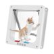 thumbnail image 3 of Sywqhk Puerta con solapa de seguridad para perros y gatos con cerradura de 4 vías (blanco XL) Sywqhk Para estrenar, 3 of 8