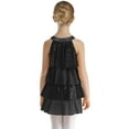 thumbnail image 2 of CHICTRY Kids Girls Shiny Sequins Ruffles Dance Dress for Modern Jazz Ballroom Party Dancewear Black 10, 2 of 5