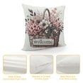 thumbnail image 4 of Home Sweet Home Farmhouse Eucalyptus Leaves Throw Pillow Covers,  Truck Stripes Buffalo Plaid Cushion Case Decorations, 4 of 5