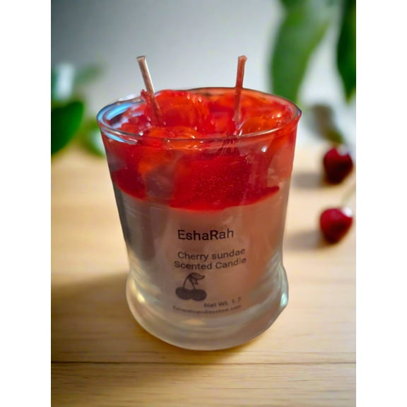 Cherry Dessert Scented gel candle