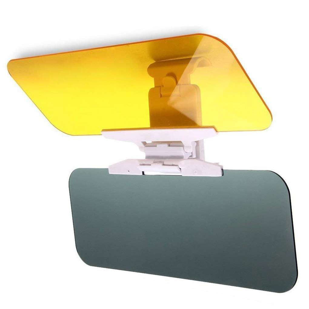 Morza Car Anti-éblouissement Goggle Day Night Vision Driving Mirror UV Flip Rabattez HD Clear View Sun Visor 