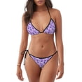 thumbnail image 1 of Fotbe Violet Traje de Baño para Mujer de Dos Piezas – Bikini Sexy de Tirantes Tipo Halter con Diseño Triangular, 1 of 6