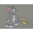 thumbnail image 4 of Tom & Jerry Classic Cartoon Characters Heather Grey Long Sleeve Shirt -XL, 4 of 4