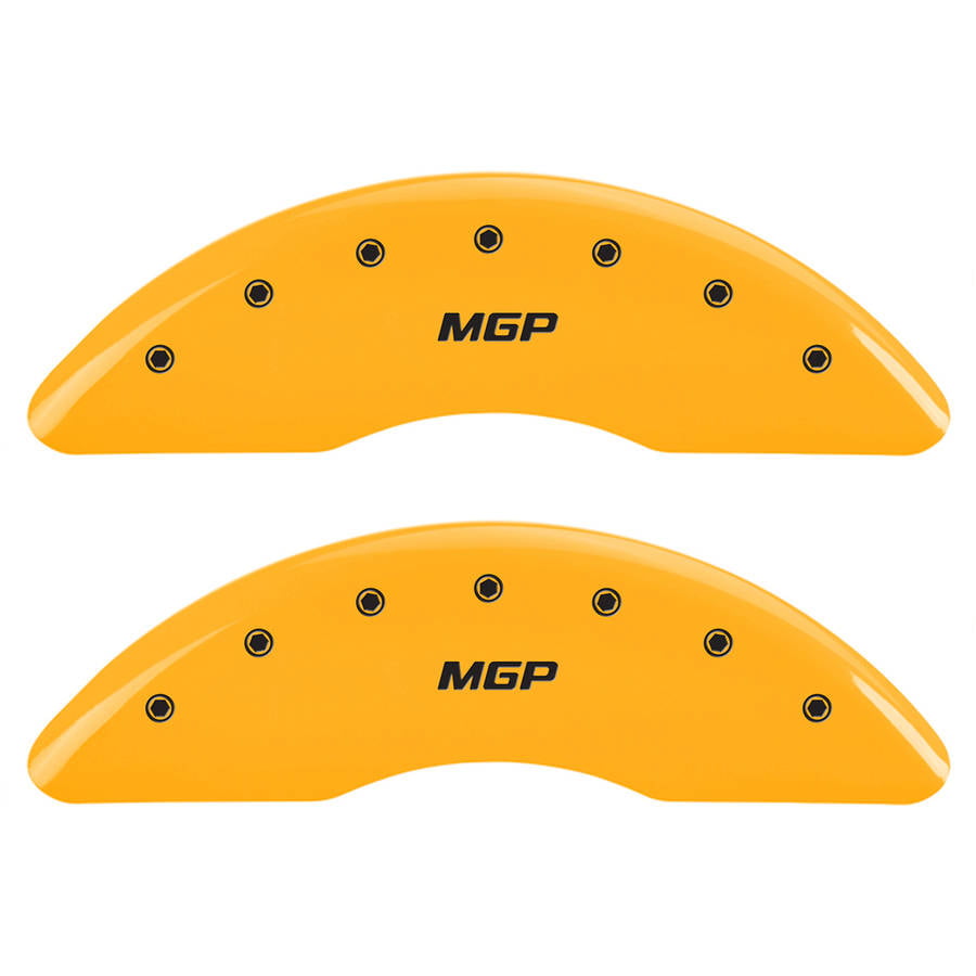 MGP Caliper Covers 16227SMGPYL Yellow Caliper Cover Set of 4, Engraved Front and Rear: MGP, Yellow powder coat finish, black characters