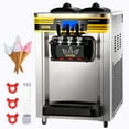 thumbnail image 1 of VEVOR Commercial Ice Cream Maker, 22-30L/H Yield, 2350W Countertop Soft Serve Machine with 2x6L Hopper 2L Cylinder LCD Panel Puffing Shortage Alarm, Frozen Yogurt Maker for Restaurant Snack Bar, Silve, 1 of 9