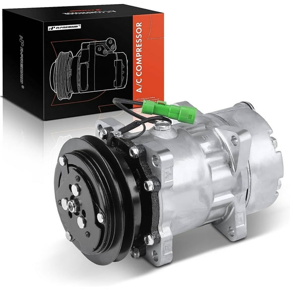 A-Premium AC Compressor with Clutch Compatible with Jaguar Vanden Plas 1990-1992 1994 XJ12 1995-1996 XJ6 1991-1994 XJS 1993-1996