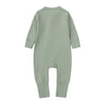 thumbnail image 5 of WOLLED 0-24M Infant Baby Bodysuits Bamboo Fiber Boy Girl Onesies Clothes Newborn Zipper Footies Jumpsuit Solid Long-Sleeve Baby Clothing, 5 of 9