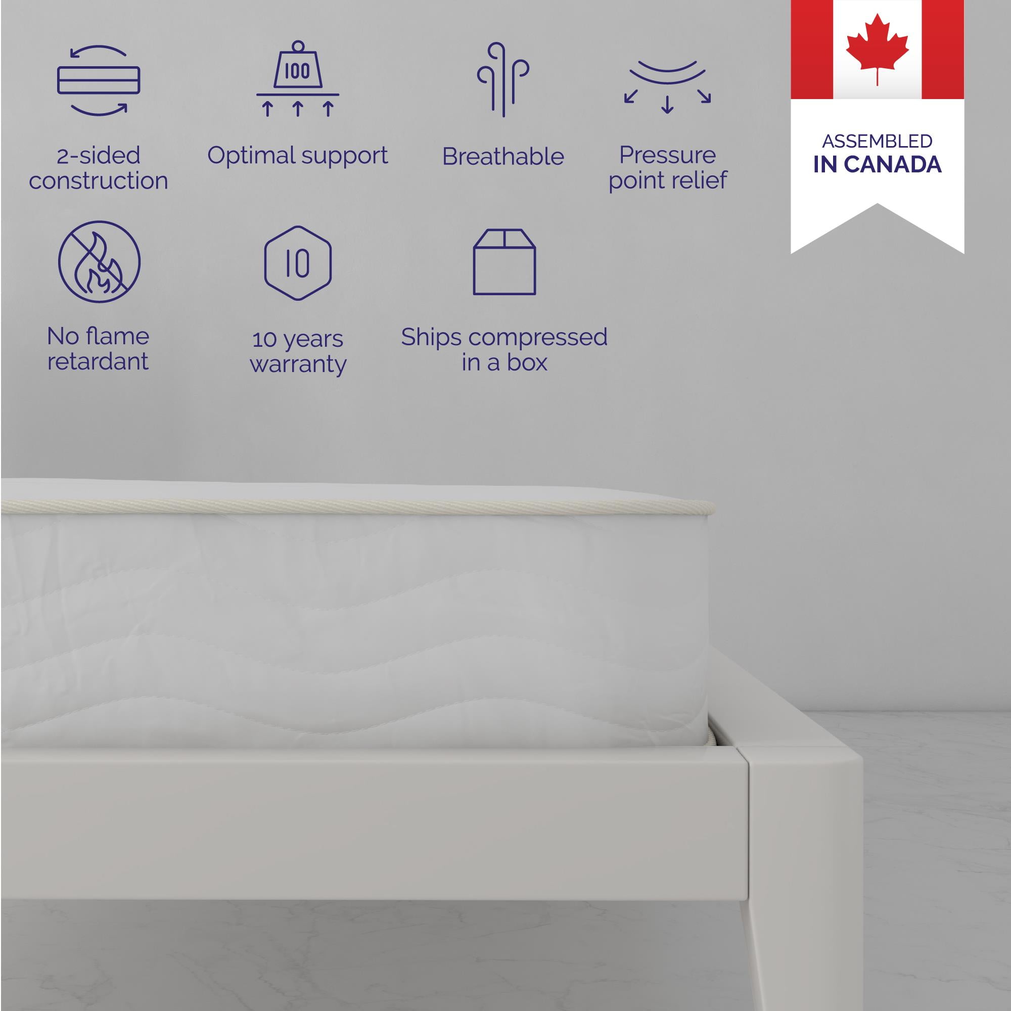 Signature Sleep Tranquil 8'' 2-Sided Pocket Spring Mattress, Twin