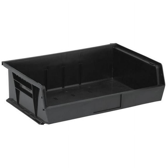 Ultra Stack & Hang Bin, Black - 10.87 x 16.5 x 5 in.