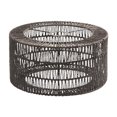 thumbnail image 1 of Esquirla Rope Iron Frame Pendant Lamp Shade Cover DIY Replacement for Cafe Restaurant 30x15cm, 1 of 8