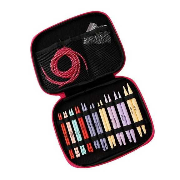 10Pairs Colorful Interchangeable Circular Knitting Needle for Sweater Sock Bag