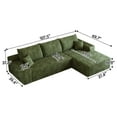 thumbnail image 3 of JIE LISHUN 108" Cloud Sectional Couch with L-Shape Chaise,Modern Modular Sofa with Deep Seat, Upholstered Couches for Living Room Bedroom,No Assembly Required,Green, 3 of 5