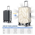 thumbnail image 3 of Salouo Elegant Gold Leaf Pattern Pattern Travel Dust-proof Suitcase Cover, Softside Suitcase Protector Luggage Cover Protector for 18-32inch ,Not Included Suitcase, 3 of 8