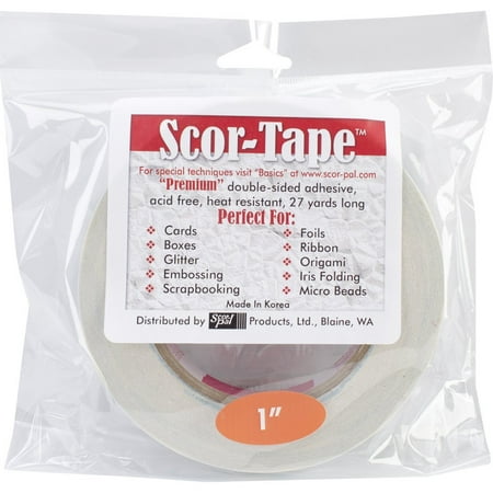 Scor-Pal Scor Tape, 1-Inch by 27-Yard, This package contains 27 yards of 1 inch wide tape By