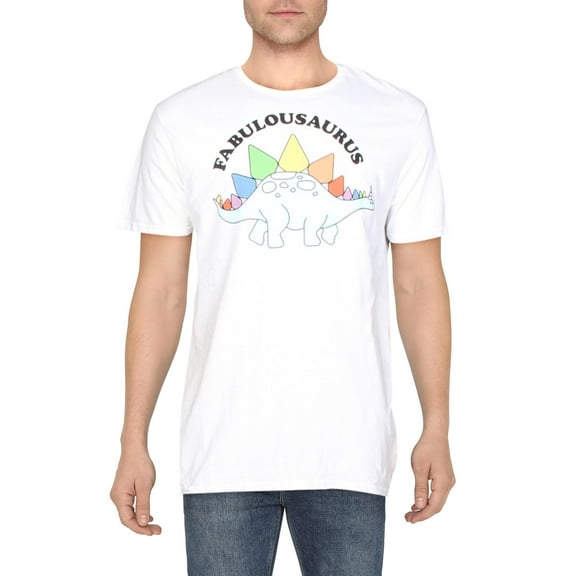 Jem Collective Mens Fabulosaurus Cotton Crewneck Graphic T-Shirt