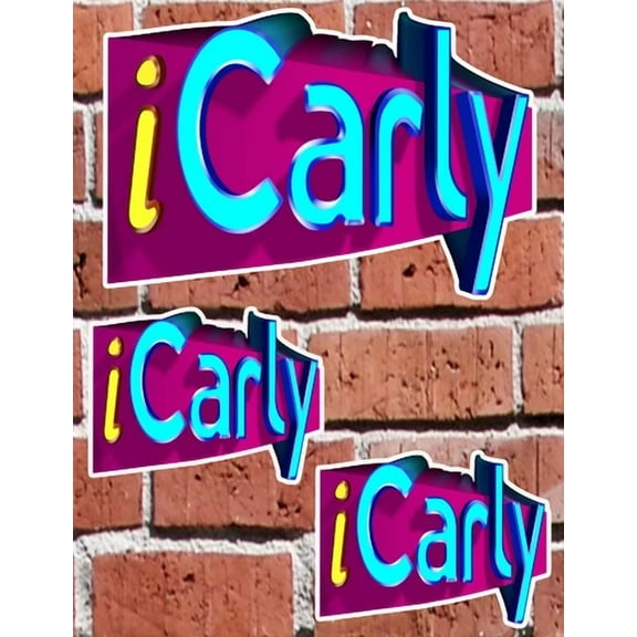 Icarly Logo 5" And 3" Decal Stickers For Home, School, Auto, Skate, Laptop