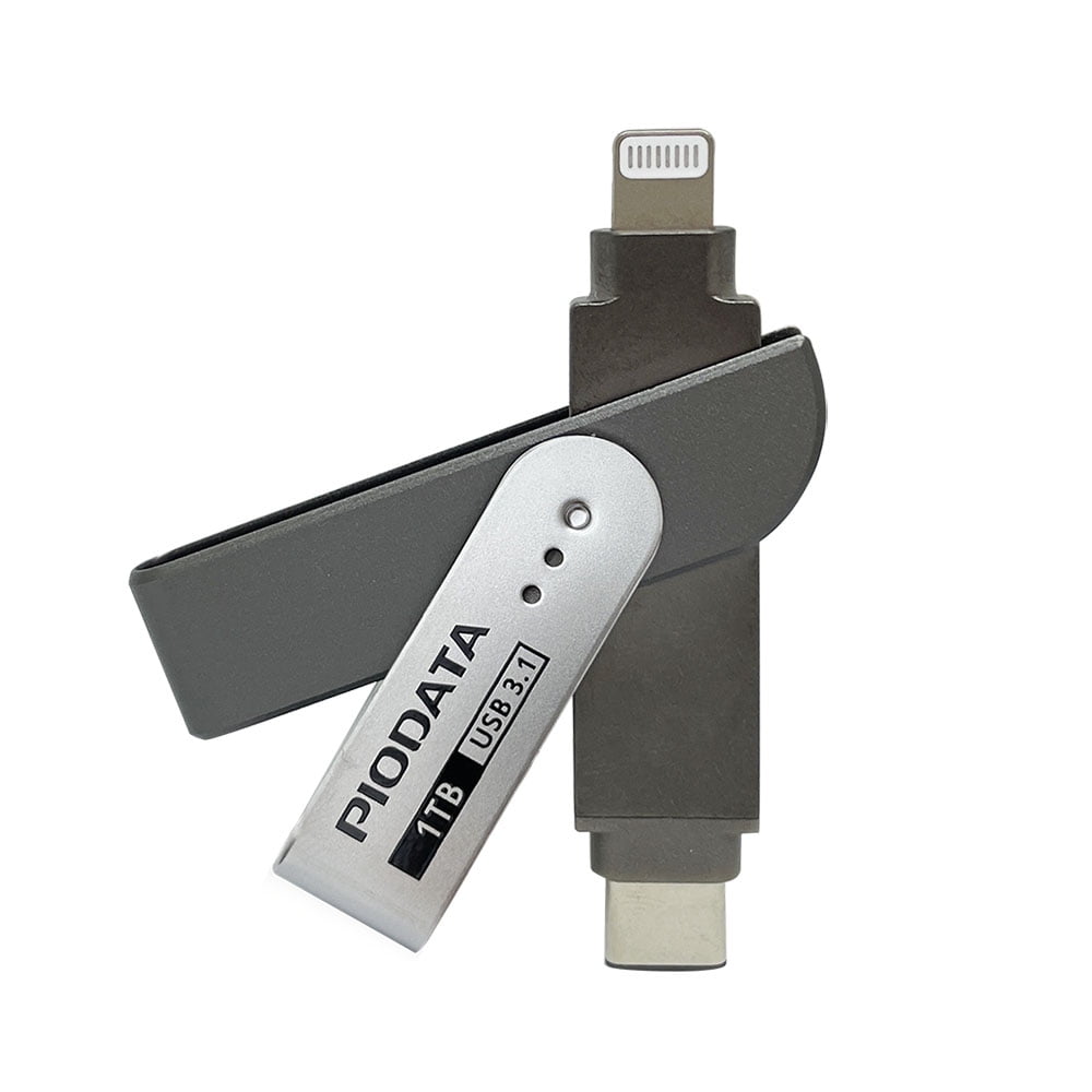 iXflash 1 TB MFi Certified Flash Drive for iPhone/iPad/Mac/PC USB 3.1 Type C Lightning External Memory Photo - Walmart.com