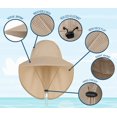 thumbnail image 4 of Minzimin UPF 50+ Sun Protection Hat for Men and Women, Wide Brim Outdoor Beach Fishing Cap with Neck Flap, Breathable Mesh, Windproof, 4 of 7