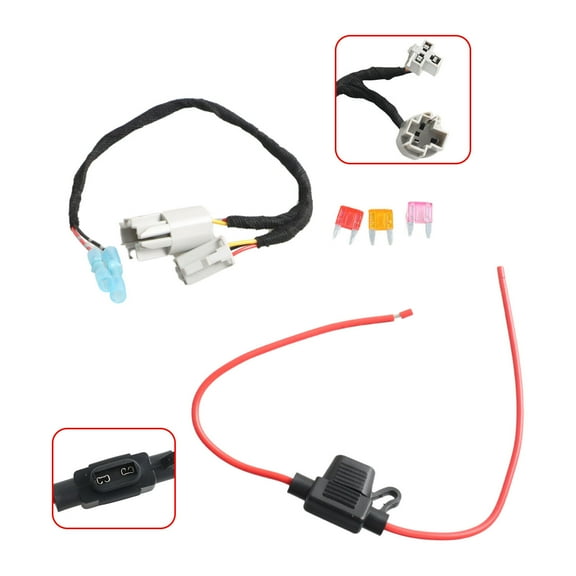 12V Power Wire Harness Adapter Kit for 2005 06 07 08 09 2010 Chevrolet Cobalt