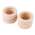 thumbnail image 4 of LHCER Wooden Craft Rings, Wooden Craft Loop Unfinished Wood Rings For Wooded Craft Making, 4 of 8
