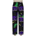 thumbnail image 4 of Levmjia Womens Pajama Set Lapel Short Sleeve Carnival Printed Cardigan Sleepwear 2 Piece Set With Pants Comfortable and Breathable Nightwear Home Relaxation, 4 of 9