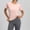 c01Pink, variant on Women's Workout Tops Crewneck Short Sleeve T-Shirt Relaxed Fit Casual Yoga Shirts Breathable Athletic Waist Length Tees Green XXL