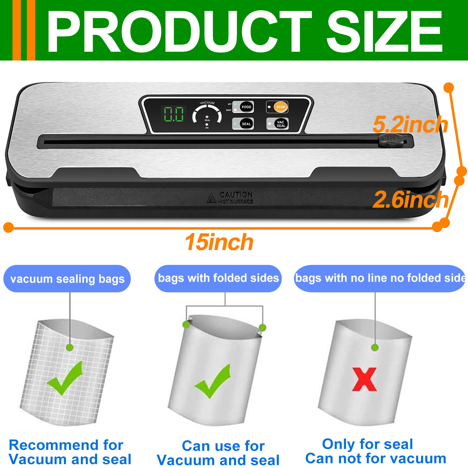 Camkey Food Vacuum Sealer Machine with Bags photo 8