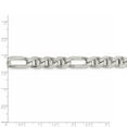 thumbnail image 2 of 925 Sterling Silver Solid Polished 8.75mm Figaro Nautical Ship Mariner Anchor Chain 20 Inch Lobster Claw Chain Necklace, 2 of 2