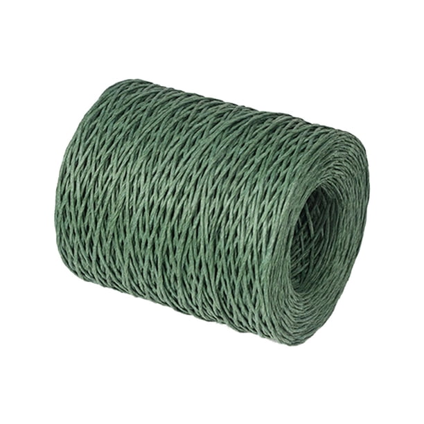 1 rollo de 210 m de materiales creativos para embalaje floral, alambre resistente de enredadera, alambre rústico para envolver ramos de flores (verde)