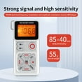 thumbnail image 2 of Portable Radio, LC-dolida FM/AM/MP3 Mini Sport Radio with LCD Display, Earphones, Rechargeable Battery, Strong Signal, High Sensitivity, Compact and Lightweight for Jogging, Walking, Outdoor (Silver), 2 of 11