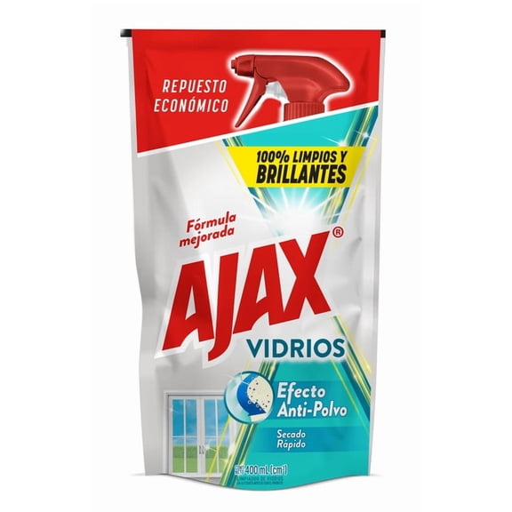 Limpiador de Vidrios Ajax Vidrios DP 400ml