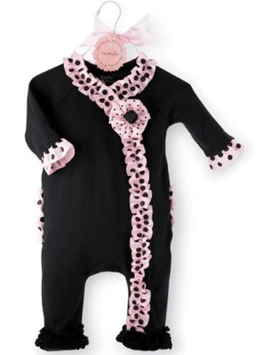 baby girl ruffle sleeper