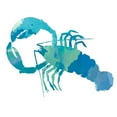 thumbnail image 3 of DeRice, Julie 15x15 Black Modern Framed Museum Art Print Titled - Watercolor Lobster in Teal, 3 of 5