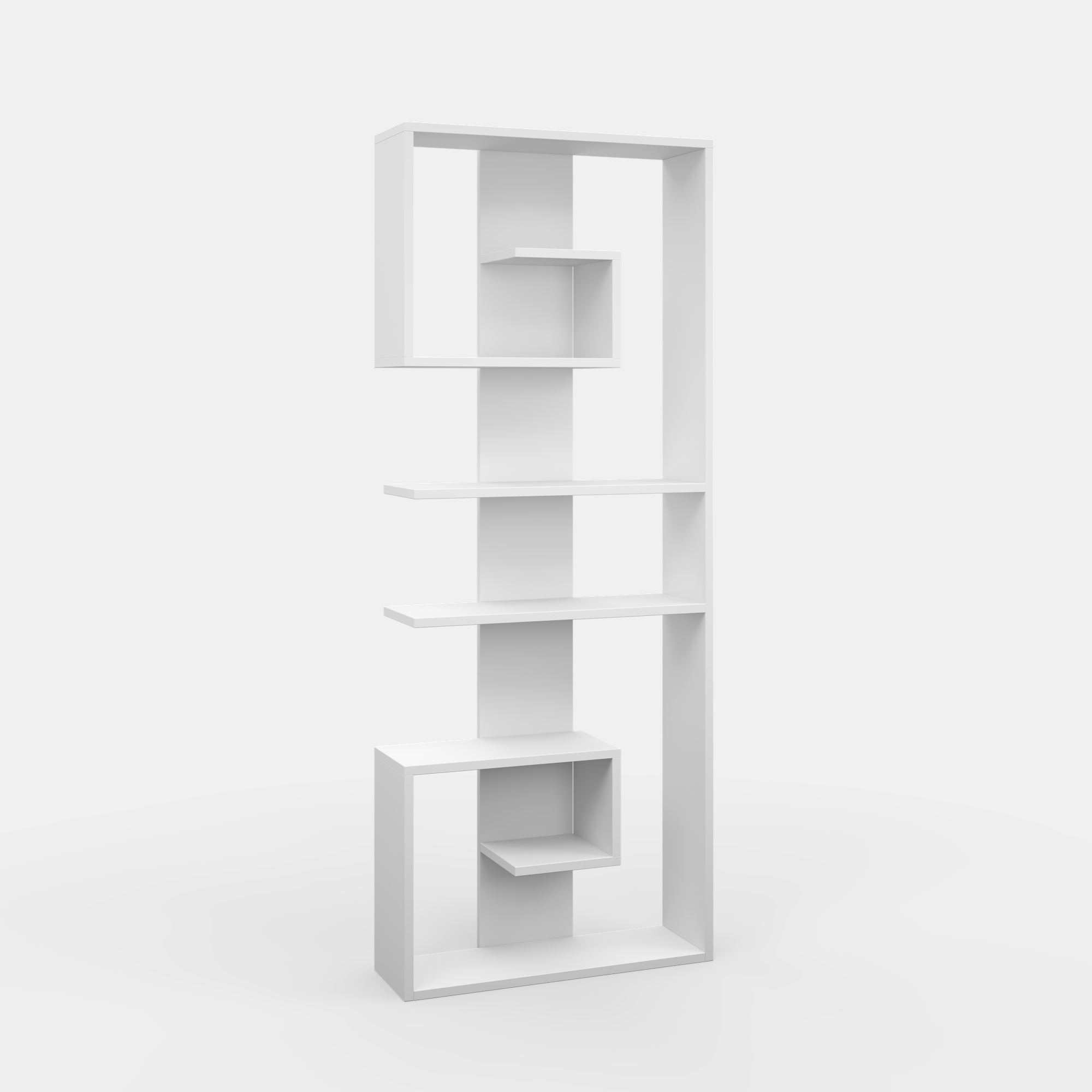 Ada Home Decor Truro Multiple Tier Open Shelf Modern Bookcase, White