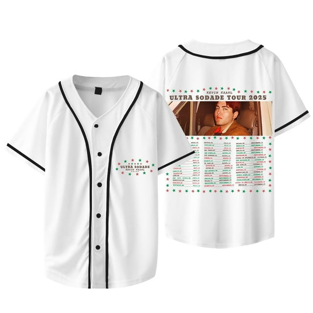 Kevin Kaarl Logo Baseball Jacket Tee Ultra Sodade Tour Merch Unisex V-neck Short Sleeve T-Shirts