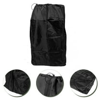 Omeite Baby stroller travel bag for airplane, train and car baby stroller storage bag baby stroller cover (double shoulder straps black)