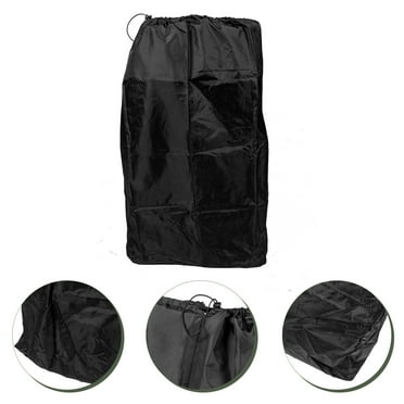 Omeite Baby stroller travel bag for airplane, train and car baby stroller storage bag baby stroller cover (double shoulder straps black)