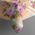 thumbnail image 2 of Pioneer Flower Floral Print Pattern Rectangle Tablecloth 60"x102",Waterproof Polyester Rectangle Table Cloth, Wipeable Spillproof Polyester Tablecloth for Dining, Camping, Indoor and Outdoor, 2 of 6