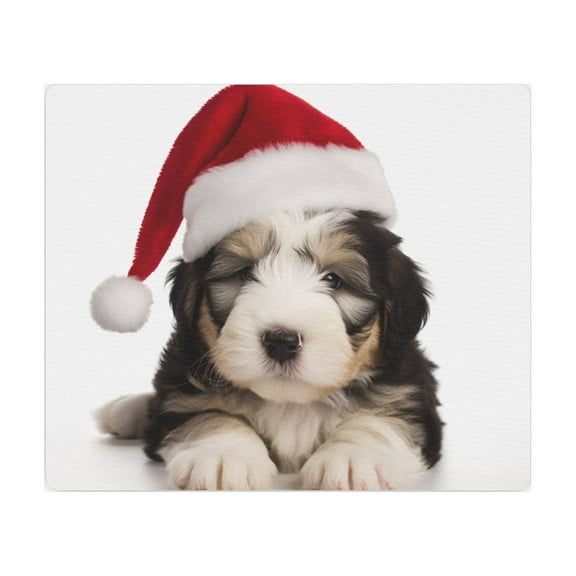 DistinctInk Mouse Pad - 1/4" Foam Rubber - Old English Sheepdog Puppy