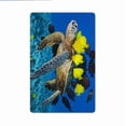 thumbnail image 3 of JML Non-Slip Microfiber & Rubber Doormat - Soft Entryway Rug for Home/Office (20"x32") - Easy Clean Door Mat for Indoor/Outdoor Use, Turtle and Fish, 3 of 5