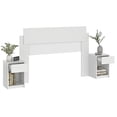 thumbnail image 3 of MOBI Cabecera Matrimonial Vera con 2 burós de madera – Color Blanco, 3 of 5